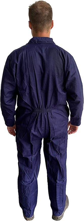 Turners Mens Work Overalls Boilersuit Navy - Warehouse Garages Students workerwear Suit
