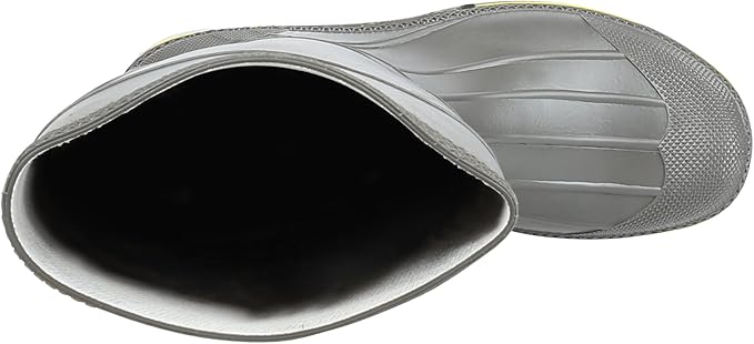 Servus Pro 15" PVC Chemical-Resistant Steel Toe Men's Work Boots, Gray, Yellow & Black (75101)
