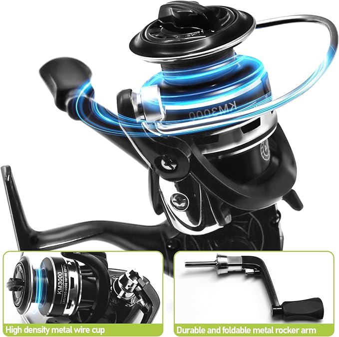 Fishing Pole and Reel Combo - 2PCS Carbon Fiber Telescopic Rods Spinning Reels Saltwater/Freshwater Kit with Lures, Line and Carrier Bag, Travel Fishing Gear for Adults