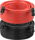 XRDS -RF Solar Extension Cable 8AWG 150FT 2-Pack (Red + Black), PV Wire with Male/Female Solar Connectors, Weatherproof Solar Panel Wire for RV, Boat, Inverter, Off-Grid Systems