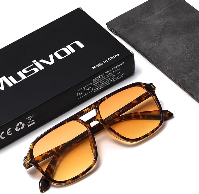 Large Night Vision Glasses for Driving Women Men - Anti Glare Night Driving Glasses
