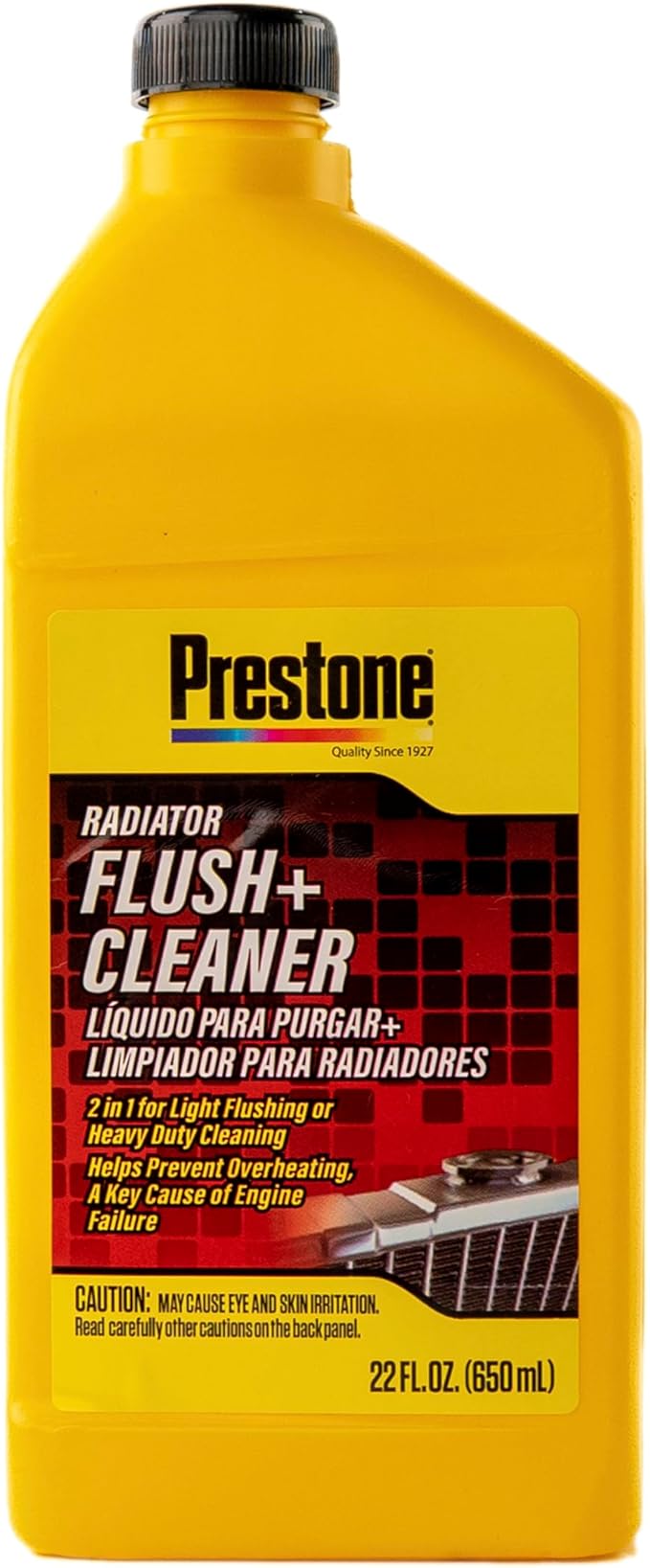 Prestone AS105 Total Cooling System Cleaner for Radiator, Heater Core, and Hoses, 22 oz., 1 pack