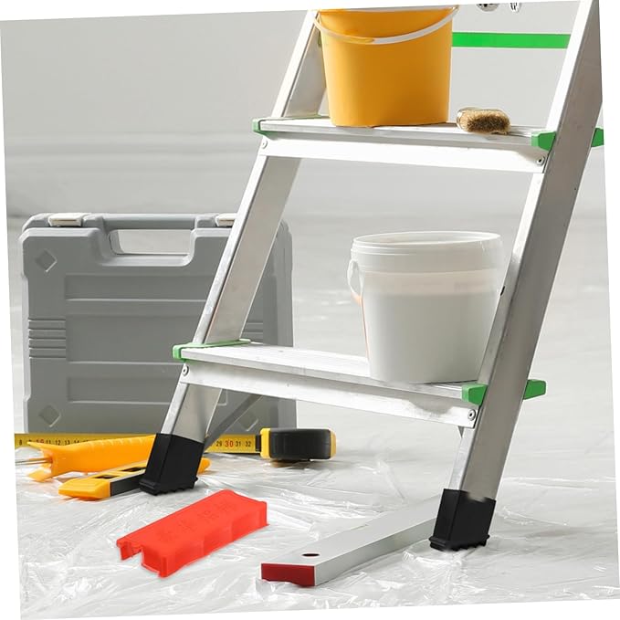 VILLCASE Nonslip Ladder Feet Pads Plastic Caps for Extension Ladders Enhanced Stability and Protection Easy to Install Fit for Home and Construction Use