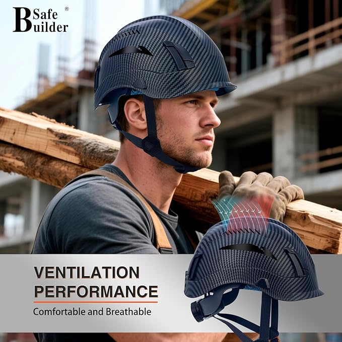 Safety Helmet Hard Hats Construction Head Protection 6-Point Suspension Lightweight Work Outdoor,Industrial ANSI Approved
