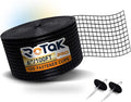 ROTAK Critter Guard PRO - 6in x 100ft Solar Panel Bird Prevention Roll Kit with 100 Fastener Clips - Heavy Duty Galvanized Black PVC Coated ½ inch Wire Roll Mesh (6" PRO + 100 Clips)