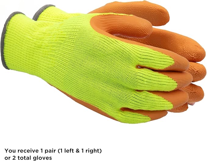 SHOWA Atlas 300 Original 1994 Crinkle Grip Work Gloves,for Construction, Landscaping, Gardening, & Masonry
