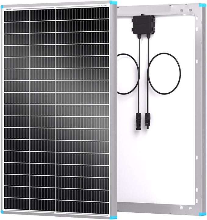 Renogy 16BB N-Type 175 Watt Solar Panel, 12V 175W Solar Panel 25% High-Efficiency, PV Module Power Charger for RV Marine Cabin Roof Home Farm Battery and Other Off-Grid Applications