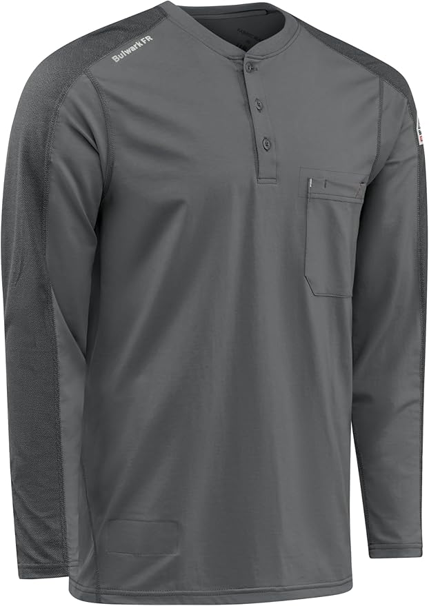 Bulwark FR Men's Flame Resistant Flex Knit Henley