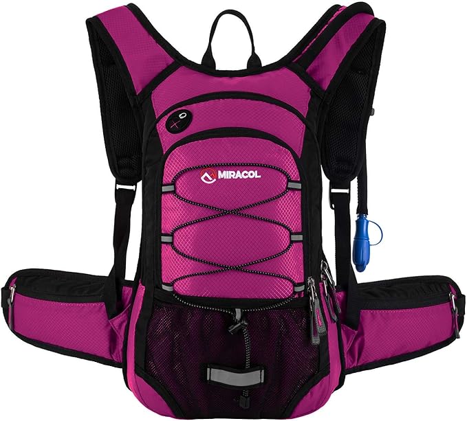 Hydration Pack Hiking Water Backpack - Miracol Insulated Water Bag with 2L Bladder