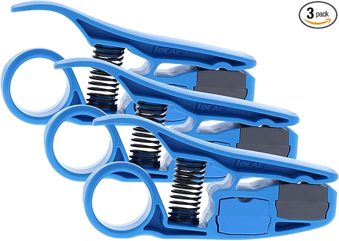 IDEAL Electrical 45-605 PrepPRO Coax/UTP Cable Stripper (Pack of 3)