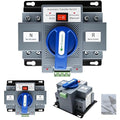 2PCS 110V 2P 63A Dual Power Automatic Transfer Switch, CE Certified Generator Changeover Switch ATS 50Hz/60Hz