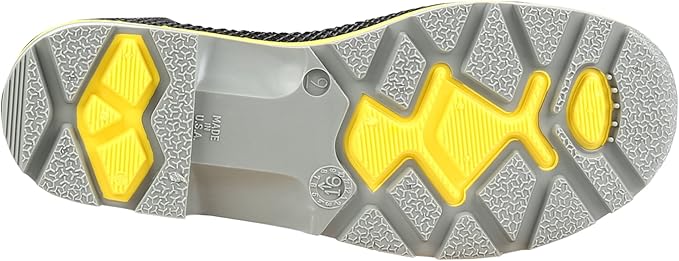 Servus by Honeywell 75109-BLM-060 XTP 15"" PVC Chemical-Resistant Steel Toe Men's Work Boots, Black, Yellow & Gray, 6