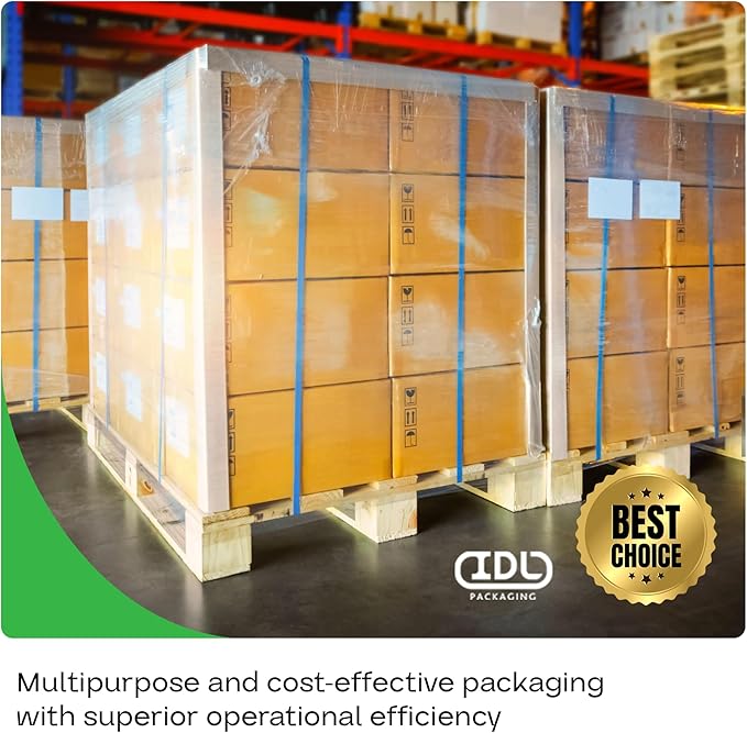 IDL Packaging Cardboard Edge Protectors 2" x 2" x 3", Pack of 50, White, 0.225" Thick - Reinforced V-Board Edge Guards for Pallets - Super-Duty Cardboard Corners for Shipping