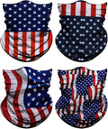 4Pack Neck Gaiter for Men Women Face Cover Mask Head Wrap Balaclava Headwear Bandana Headband Magic Scarf
