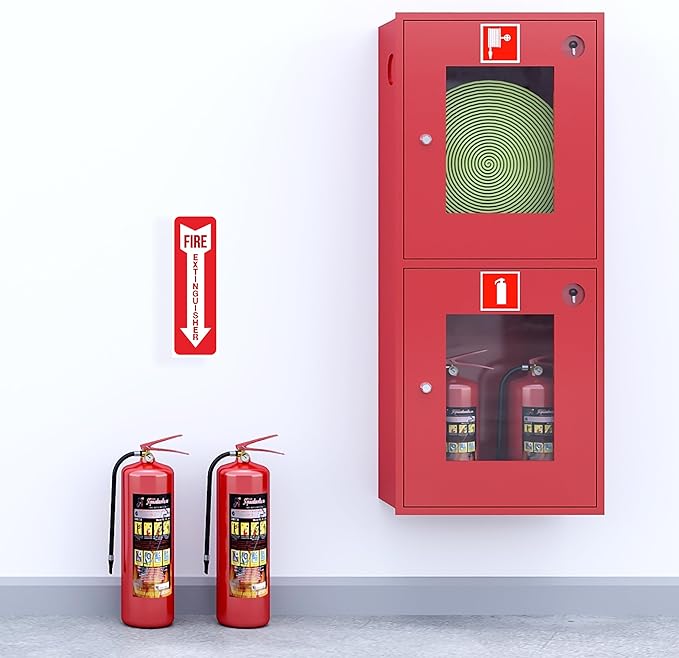 Fire Extinguisher Sign, 18 Pack Fire Extinguisher Sticker, Safety Sticker Signs, Wind and Rain-resistant, UV Protected, Fire Extinguisher Signs for Business, Home, Office or Boat