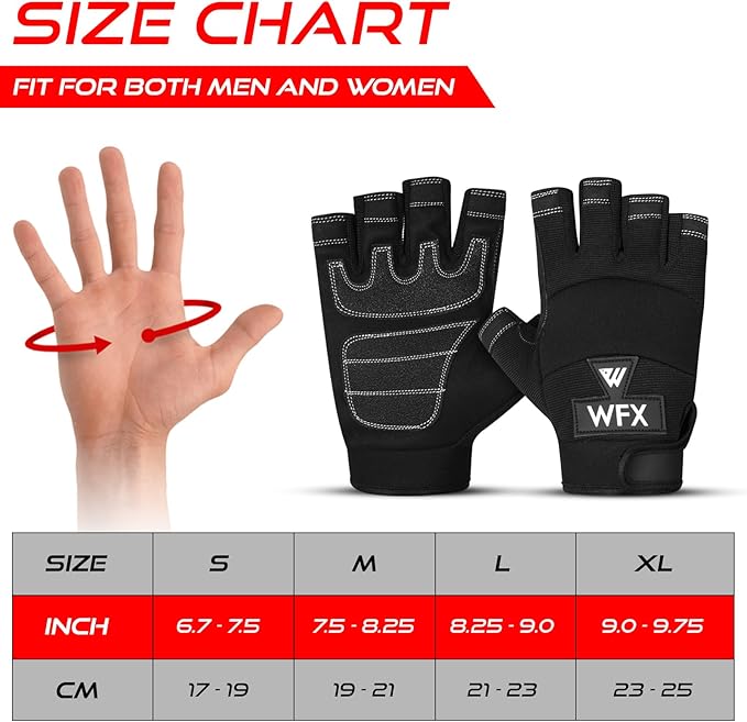 Tough Fingerless Performance Gloves Protection Work Gloves, Padded Palm, Half-Finger Non-Slip Working Men Women