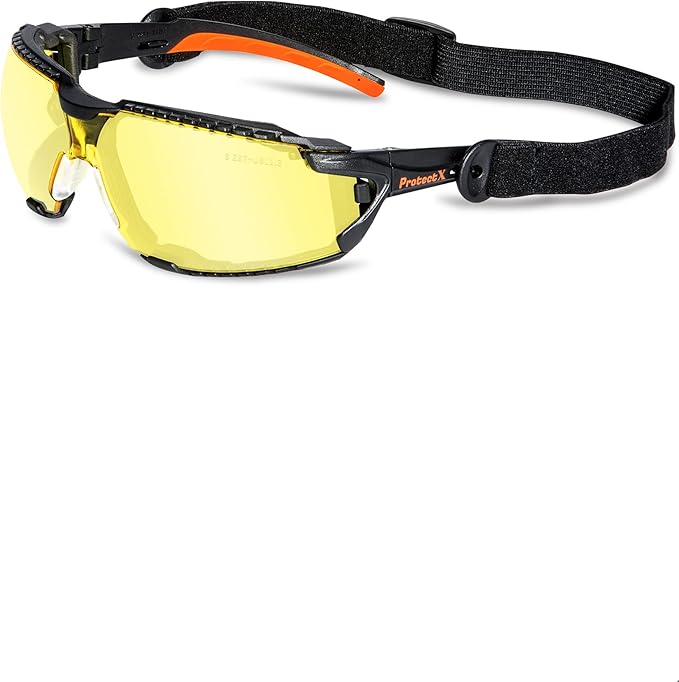 ProtectX Classic Safety Glasses, Anti-Fog Scratch Resistant Lenses, Protective Eyewear for Work, Indoor/Outdoor, ANSI Z87.1
