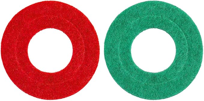 Pangda 24 Pcs Battery Terminal Anti Corrosion Washers Fiber Battery Washers Terminal Protector (Green,Red)