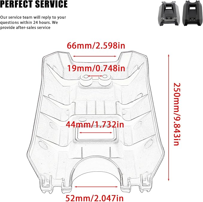 Motorcycle Battery Cover Electric Dirt Bike Battery Guards Protect for Surron Light Bee X/Surron Light Bee S/X160/X260-Imitation Carbon Fiber