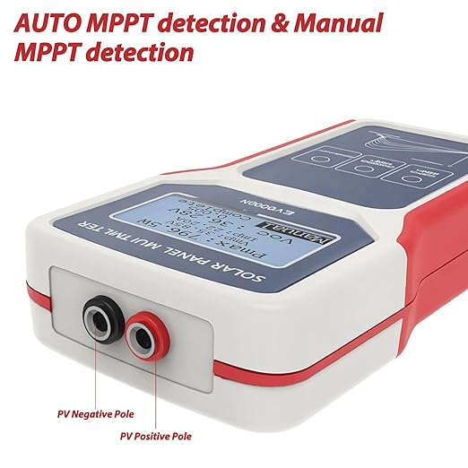 Solar Panel Tester/EY800W Solar Panel Meter/PV Testing Instrument Ultra Open Circuit Voltage Auto/Manual MPPT Clear LCD