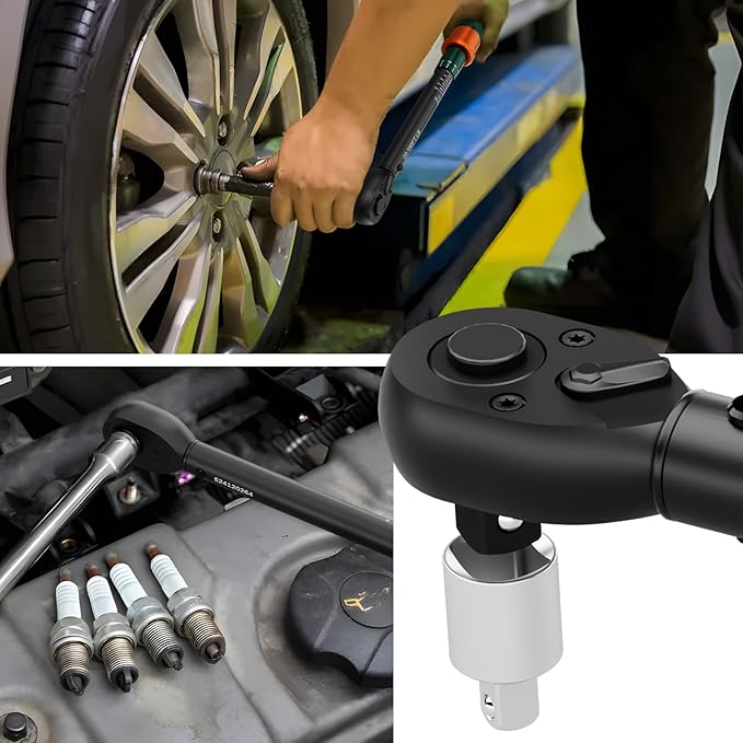 1/2 Click Torque Wrench, 20-180 Ft-lb, 72-Tooth Dual Direction Torque Wrench, ±3% Precision for Car, Truck, SUV, and Wheel Lug Nuts Maintenance
