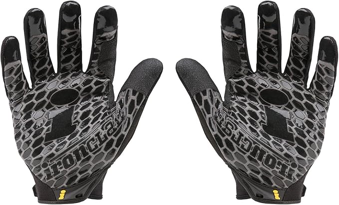 Ironclad Box Handler Work Gloves BHG, Extreme Grip, Performance Fit, Durable, Machine Washable, (1 Pair), Black