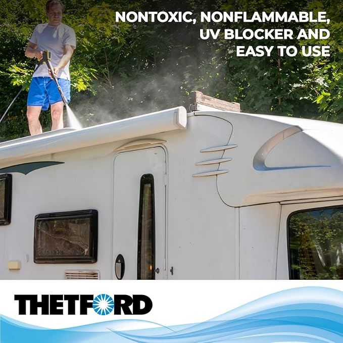 Thetford 32512 Premium RV Rubber Roof Cleaner and Conditioner-32, 32 fl. oz (Pack of 2)