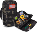 Tactical Tool Bag for Men,Wide Mouth Tool Pouch with Water-Resistant, Multi-purpose Range Bags with Zipper Handle,Heavy Duty Small Tool box organizer for Repairman, Carpenters, Handyman