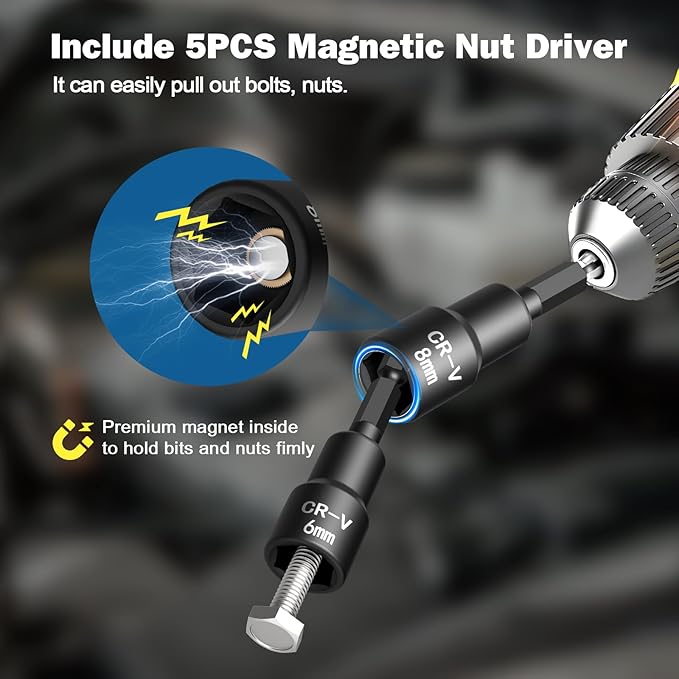 VANPO Torque Screwdriver Set 10–80 in-lb, 99-Piece Precision Torque Driver Kit with T-Bar & 1/4" Quick-Change Adapter, Adjustable for Scope Mounting, Electronics Repair, Bicycle Maintenance