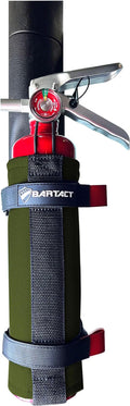 Bartact - 2.5 lb Roll Bar Fire Extinguisher Mount for Vehicle Holder, Adjustable Fire Extinguisher Holder Mount, US Made Universal Vehicle Fire Extinguisher Holder Fits All Roll Bars (Olive)