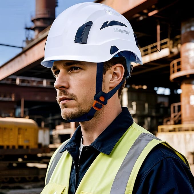 Safety Helmet Hard Hats Construction Head Protection 6-Point Suspension Lightweight Work Outdoor,Industrial ANSI Approved