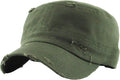 Funky Junque Distressed Military Hat – Newsboy Hats for Women, Short Brim Army Baseball Cap, Womens Cadet Hat Trendy Style