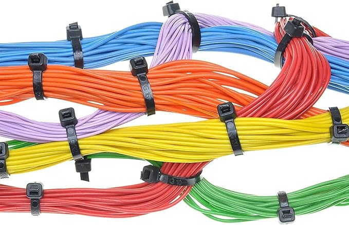 Magicorange Zip Ties 1000 Pack, 6 inch Cable Tie Self Locking Wire Cable Zip Nylon Zip Tie (White)