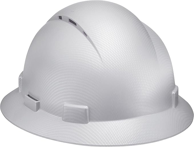 Acerpal Full Brim Vented Camo Design Matte Finish OSHA Construction Hard Hat with 6-Point Suspension