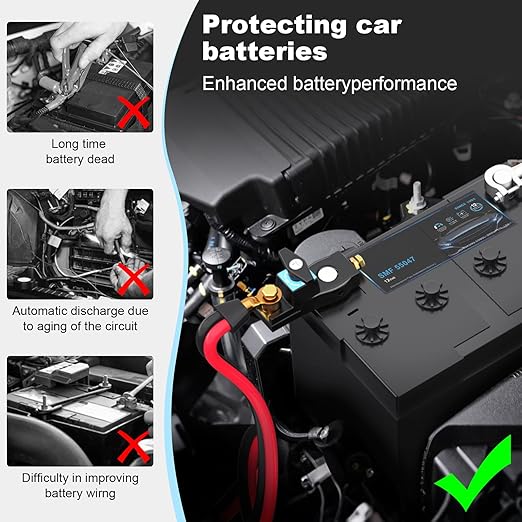 Battery Disconnect Switch, Heavy Duty Battery Shut Off Switch, General High Current Master Battery Power Cut Isolator Kill Switch, Battery Kill Switch for Car, RV and Boat (1)