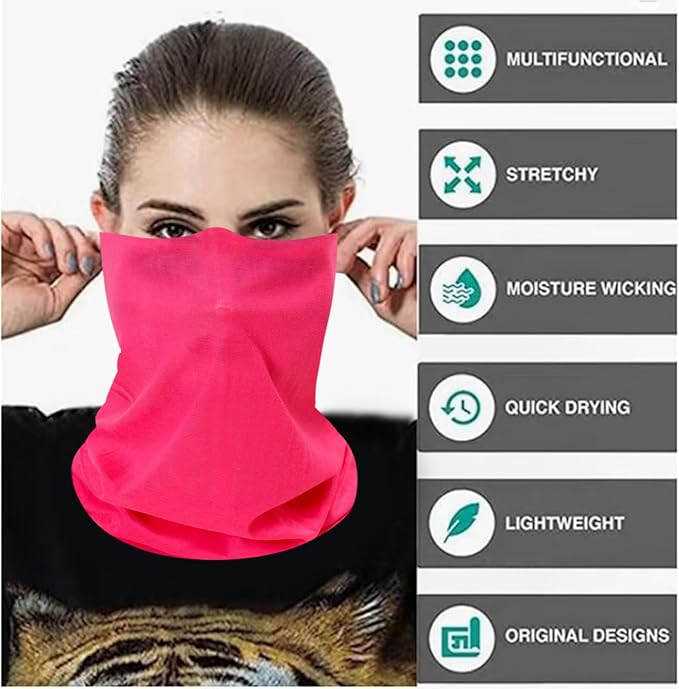 Neck Gaiter Masks Tube Scarf,Seamless Bandanas Buffs Gators,Ourdoor Face Mask Face Covering Multi Headwear