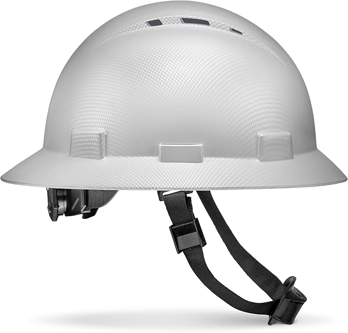 Acerpal Full Brim Vented Camo Design Matte Finish OSHA Construction Hard Hat with 6-Point Suspension