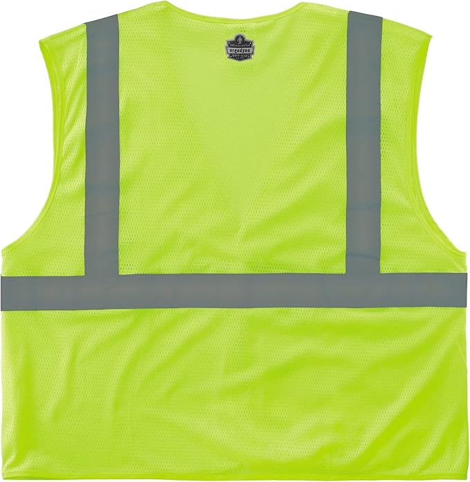 Ergodyne GloWear Economy High Visibility Reflective Safety Vest, Hook & Loop Closure