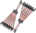 1 Pair Solar Panel Connectors Y Branch 2 to 12,Solar Parallel Connectors for 2-6 Solar Panels,10AWG Solar Y Connector PV Tool Kit