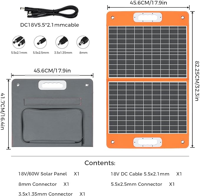 120W 98Wh Portable Power Station with 60W Solar Panel Kit