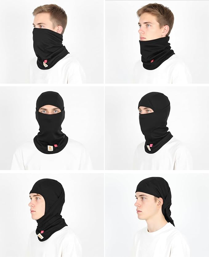 BOCOMAL FR Flame Resistant Balaclava Face Mask Arc Rated NFPA2112 CAT2 Helmet Liner Covering Hood for Welding