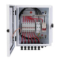 6 String Metal Solar Combiner Box, PV Combiner Box with 20A Rated Current Fuse, Surge Protective Device & 63A Air Circuit Breaker (6 String) (6 String)