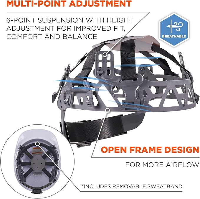 Ergodyne Skullerz 8966 Lightweight Cap-Style Hard Hat with Adjustable Venting - Type 1, Class C