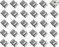 HARFINGTON 30pcs Trailer Frame Wire Clips 18.8mm Length Solar Panel Wire Clip Stainless Steel Trailer Wiring Clips Double Wire Cable Clamps for Boat Trailer Fishing Boat Cable Organization