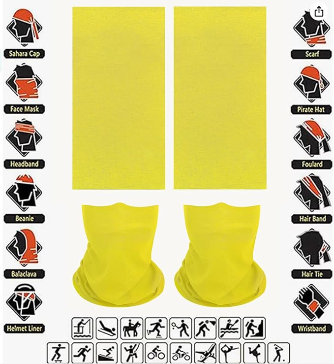 Neck Gaiter Masks Tube Scarf,Seamless Bandanas Buffs Gators,Ourdoor Face Mask Face Covering Multi Headwear