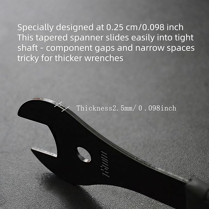 4PCS Bicycle Cone Wrench Set Tool, Bike Wheel Hub Axle Nut Install Remover Cycling Spanner (13-14-15-16mm)