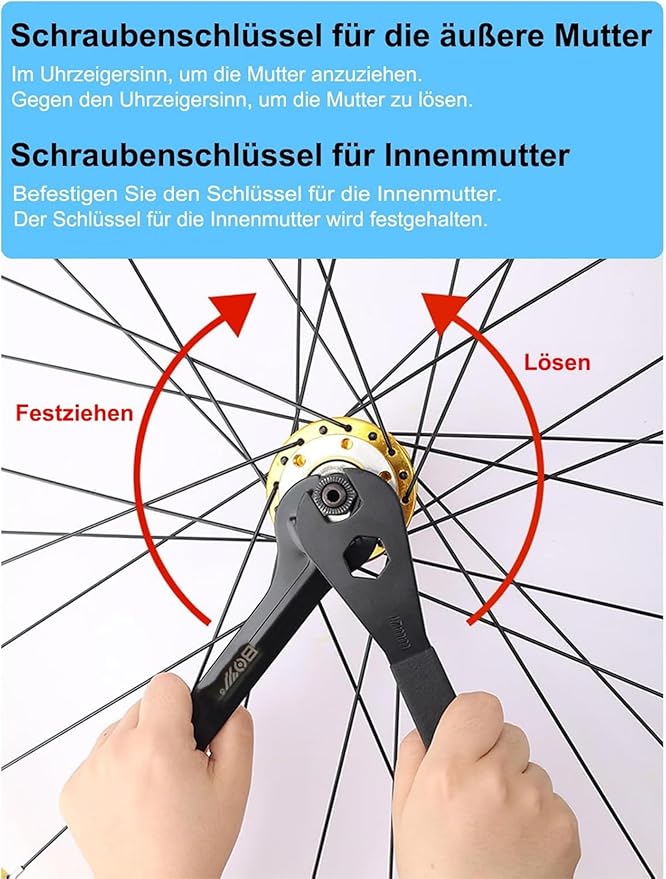 Bike Cone Thin Wrench Set Tool for Bicycle Wheel Hub Axle Nut Install Remover Cycling Spanner Hub Repair Removal Tool