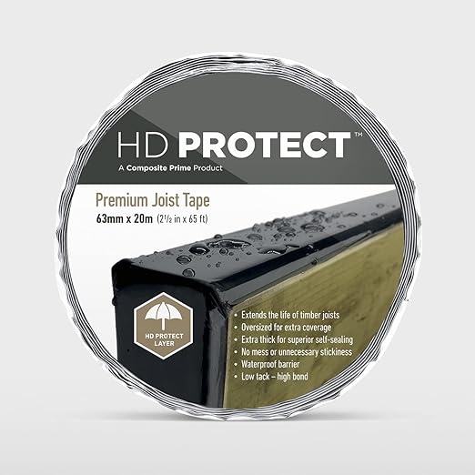 HD Protect Joist Tape for Decking, Waterproof Deck Joist Tape, Self-Adhesive Deck Tape with Anti-Rot for Decks & Beams
