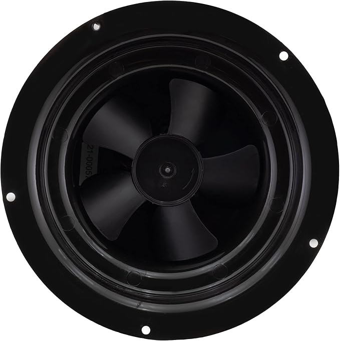 RecPro RV Solar Ventilation Fan | Solar Powered Ceiling Vent with Fan | For RV, Marine, Camper, Shed, Trailer (Black)