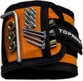 Magnetic Wristband Gifts for Men-Tool Belt for Holding Screws Nails Drilling Bits,with Magnets 15 Magnets for Carpenter DIY Handyman Compatible Woodworking Tools Dad, Husband, Grandpa